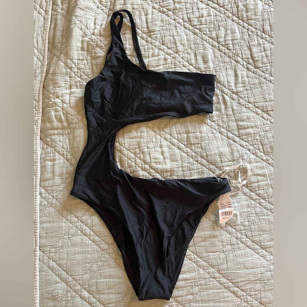 NWT PacSun La Hearts one shoulder asymmetrical one piece cutout monokini